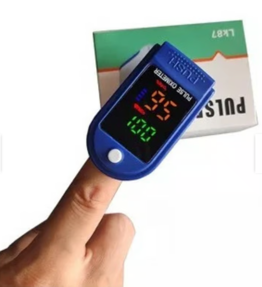 Oxímetro Digital Blanco 6cm Precisión Monitoreo Salud